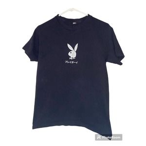 Genuine PlayBoy Club A's Card Bunny Tokyo Japan 1976 Color Bar T-Shirt S Men